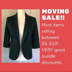 Hunter Green Knit Blazer